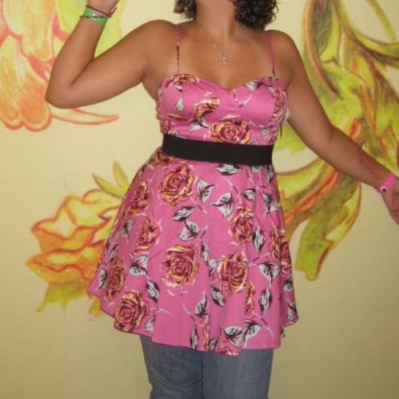 Forever 21 Bustier Flower Dress with Elastic Band - Picture 2 of 5
